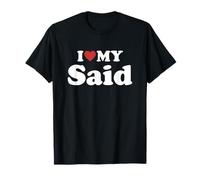 I Love My Said Nombre Conjunto Pareja Camiseta