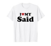 I Love My Said Nombre Conjunto Pareja Camiseta