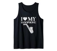 I Love My Saxofonista Saxofonista Músico Camiseta sin Mangas