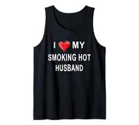 I Love My Smoking Hot Husband Matrimonio Divertido Vintage Camiseta sin Mangas