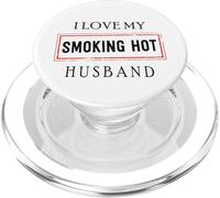 I Love My Smoking Hot Husband Matrimonio Divertido Vintage PopSockets PopGrip para MagSafe