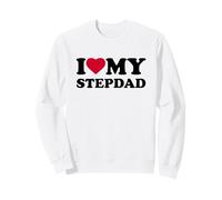 I Love My Step-Dad Heart Grandpa Family Stepdad Bonus Dad Sudadera