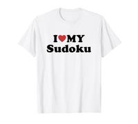 I Love My Sudoku Camiseta