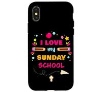 I Love My Sunday School - Christian Church Teacher & Girls Carcasa para iPhone X/XS
