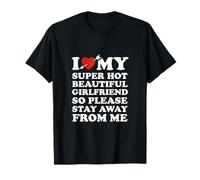 I Love My Super Caliente Hermosa Novia Divertida Parejas Cita Camiseta