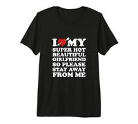 I Love My Super Caliente Hermosa Novia Divertida Parejas Cita Camiseta Premium