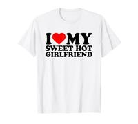 I Love My Sweet Hot Girlfriend, I Heart My GF Valentines Day Camiseta
