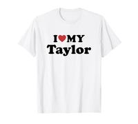 I Love My Taylor Nombre Conjunto Pareja Camiseta