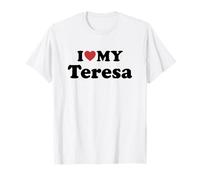 I Love My Teresa Nombre Conjunto Pareja Camiseta