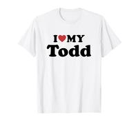 I Love My Todd Nombre Conjunto Pareja Camiseta