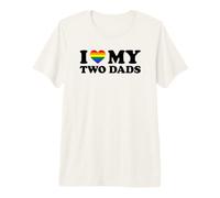 I Love My Two Dads Camiseta Premium