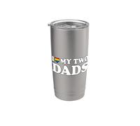 I Love My Two Dads Vaso térmico de acero inoxidable de doble pared