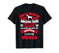 I Love My Vizsla Dog Funny Puppy Dogs Lovers Camiseta