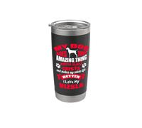 I Love My Vizsla Dog Funny Puppy Dogs Lovers Vaso térmico de acero inoxidable de doble pared