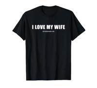 I Love My Wife - Christian Men's Ephesians 5:25 Valentine's Camiseta gráfica económica, Hombre, Negro, S