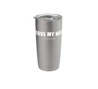 I Love My Wife - Christian Men's Ephesians 5:25 Valentine's Vaso térmico de acero inoxidable de doble pared