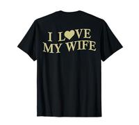 I Love My Wife I Heart My Wife Funny Husband On Back Camiseta