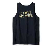 I Love My Wife I Heart My Wife Funny Husband On Back Camiseta sin Mangas