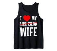 I Love My Wife Recién Casado Matrimonio Regalo de Boda a Juego Camiseta sin Mangas