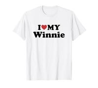 I Love My Winnie Nombre Conjunto Pareja Camiseta