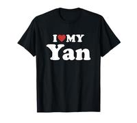 I Love My YAN Nombre Conjunto Pareja Camiseta