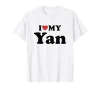 I Love My YAN Nombre Conjunto Pareja Camiseta