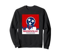 I Love Nashville, Nashville Tennessee Illustration Graphic Sudadera