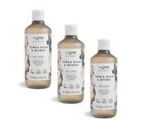 I Love Naturals Tonka Bean & Myrrh Body Wash, Natural Oils Of Patchouli & Myrrh, Formulated Using Essential Oils For Silky Smooth & Moisturised Skin, 100% Recycled Bottle & Vegan-Friendly - 2 x 500ml