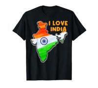 I Love New-Delhi Hola India Mapa Bandera Orgullosa India Papá Mamá Camiseta