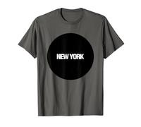 I Love New York City, New York in Black Circle Illustration Camiseta