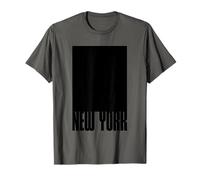 I Love New York City, New York in Black Square Illustration Camiseta