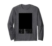 I Love New York City, New York in Black Square Illustration Manga Larga