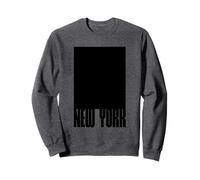 I Love New York City, New York in Black Square Illustration Sudadera