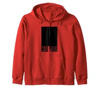 I Love New York City, New York in Black Square Illustration Sudadera con Capucha