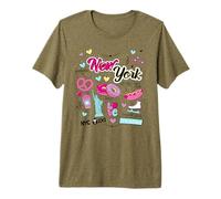 I Love New York, New York City Illustration Graphic Designs Camiseta Premium
