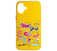 I Love New York, New York City Illustration Graphic Designs Carcasa para iPhone 16 Plus
