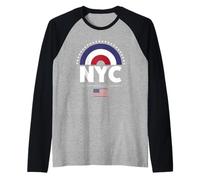 I Love New York, This is My New York City Diseño Gráfico Camiseta Manga Raglan