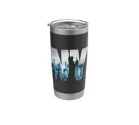 I Love New York Zip Hoodie, Cool New York City Skyline Vaso térmico de acero inoxidable de doble pared
