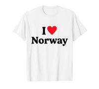 I Love Norway Camiseta gráfica económica