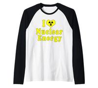 I Love Nuclear Energy Escuela Física Camiseta Manga Raglan