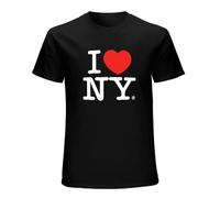 I Love NY New York Screen Unisex 100% Cotton Short-Sleeve T-Shirts Black XXL