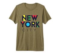 I Love NYC Colorful New York City NYC Modern Bold Typography Camiseta Premium