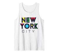 I Love NYC Colorful New York City NYC Modern Bold Typography Camiseta sin Mangas