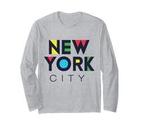 I Love NYC Colorful New York City NYC Modern Bold Typography Manga Larga