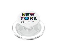 I Love NYC Colorful New York City NYC Modern Bold Typography PopSockets PopGrip para MagSafe