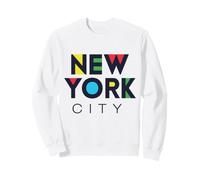 I Love NYC Colorful New York City NYC Modern Bold Typography Sudadera