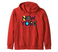 I Love NYC Colorful New York City NYC Modern Bold Typography Sudadera con Capucha