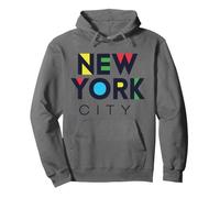 I Love NYC Colorful New York City NYC Modern Bold Typography Sudadera con Capucha