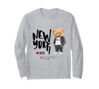 I Love NYC, New York City Teddy Bear Illustration Graphic Manga Larga