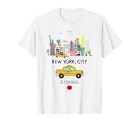 I Love NYC, New York City Wonderful Stories with Cartoon Art Camiseta